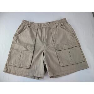 Guide Gear Men's Khaki Cargo Wakota Casual Fishing Hiking Outdoor Cotton Shorts